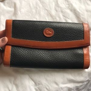 Black and brown dooney and bourke wallet